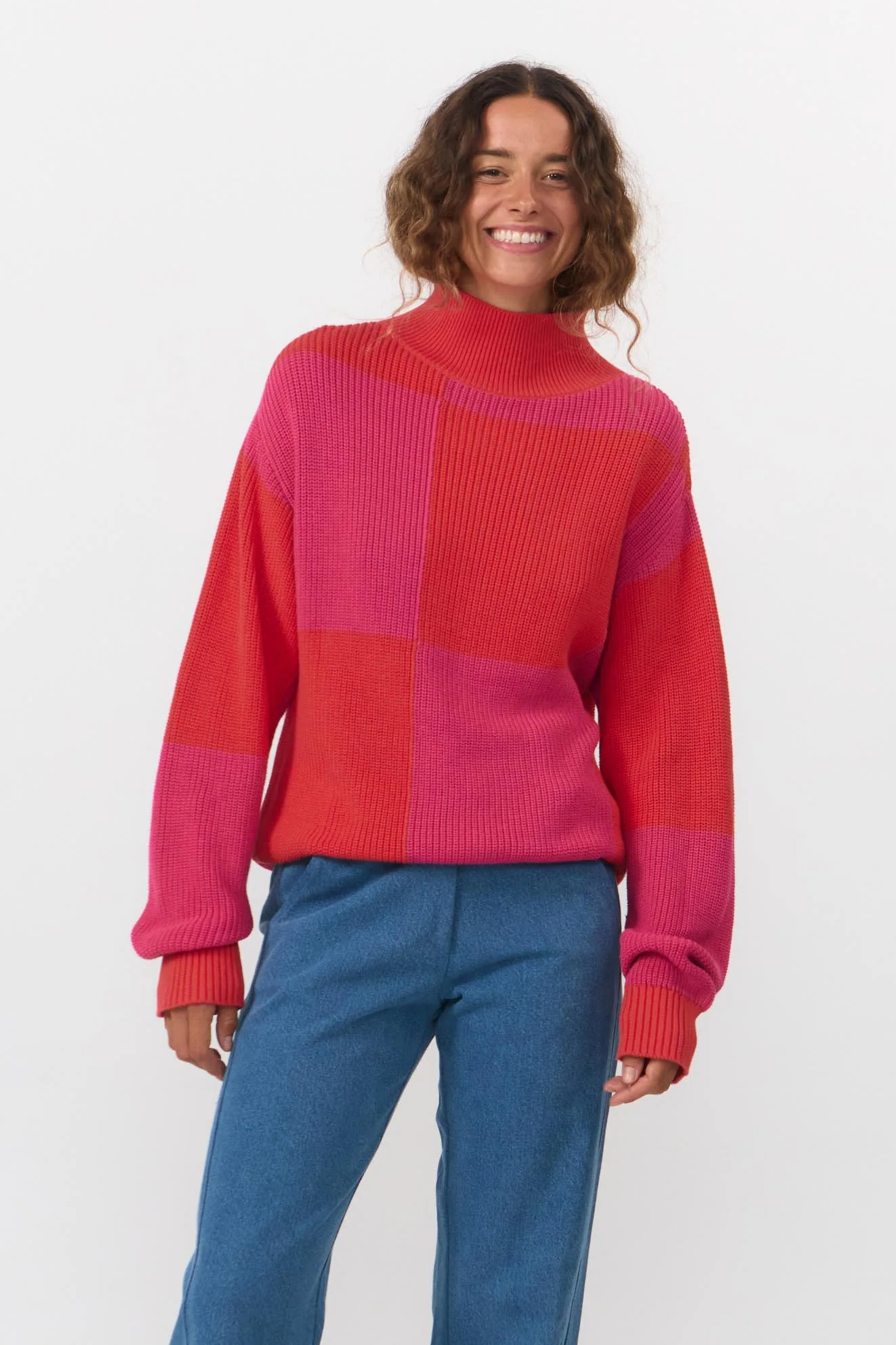 Red Roz Shira SUITE13LAB Jumper Shira Red Check
