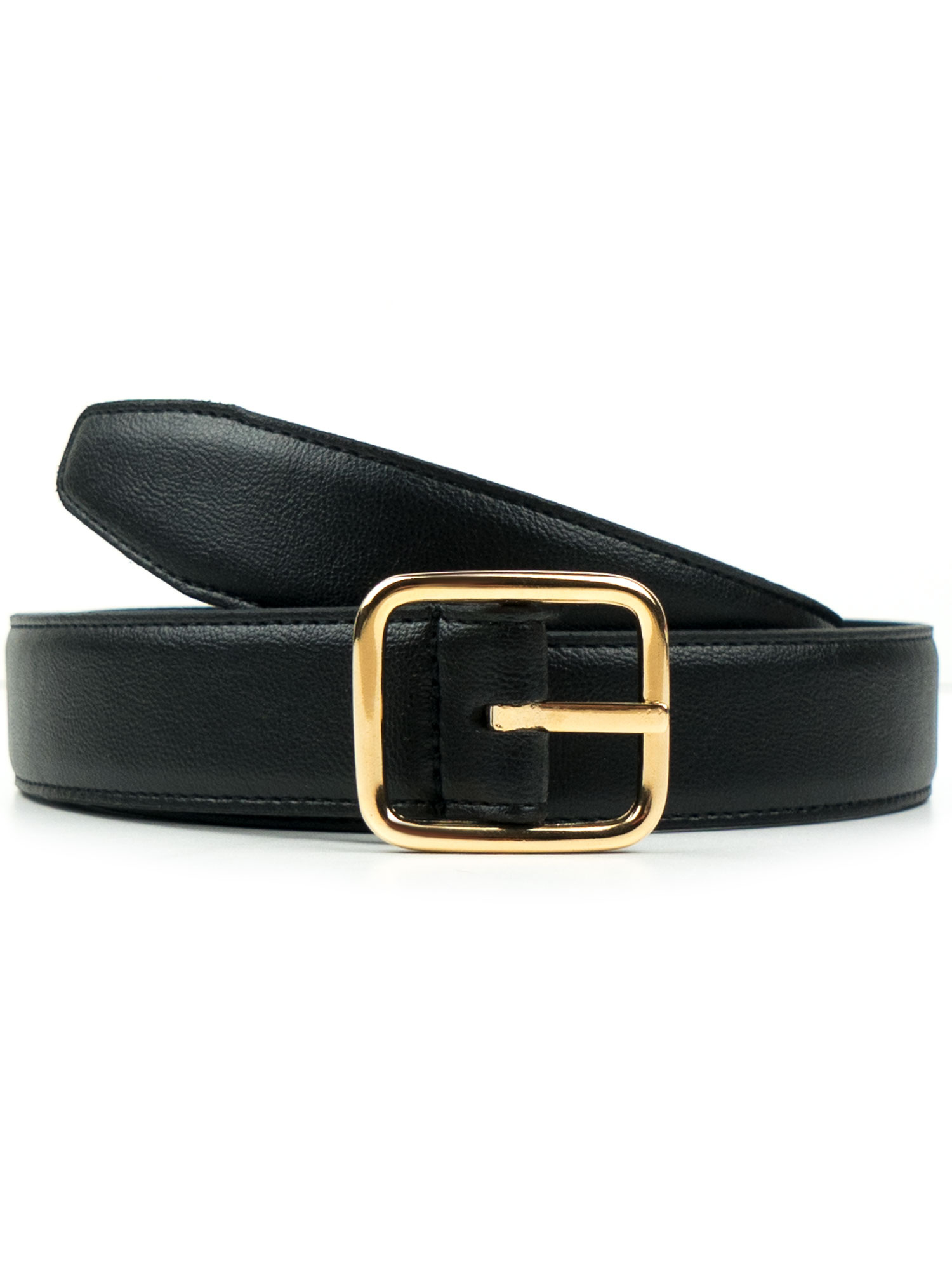 Luxe Black and Gold Vegan Leather Women’s Wrap  Belt Amazon.com: ALAIX Women main image 2