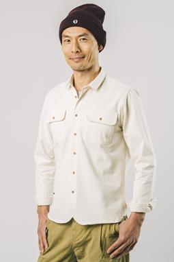 Overhemd Visgraat Ecru