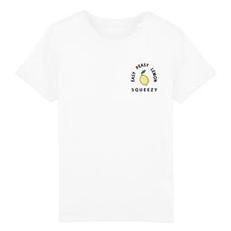 T-Shirt Easy Peasy Lemon Squeezy - Wit