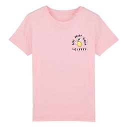 T-shirt Easy Peasy Lemon Squeezy - Roze