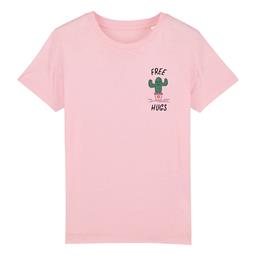 T-Shirt Free Hug - Rosa