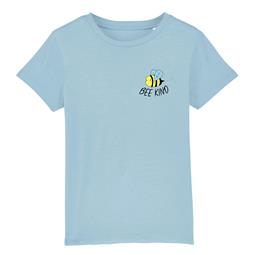 T-Shirt Biene Kind Kinder Blau
