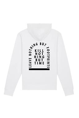 Hoodie Kill Nothing But Time Weiß