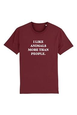T-Shirt Animals Maroon