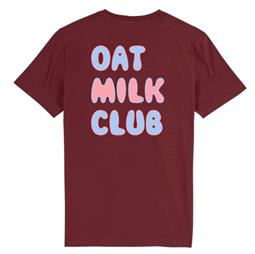 T-shirt Oat Milk Club Maroon