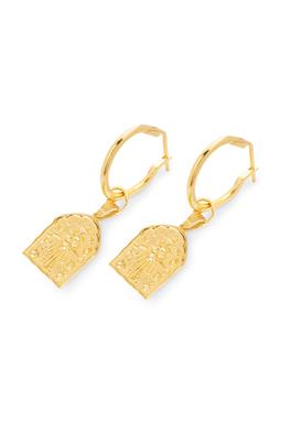 Kali Amulet Hoops Silver Gold Plated