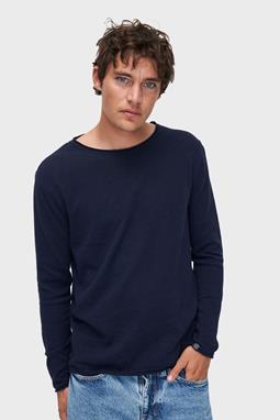 Sweater Knit Nicos Donker Marineblauw