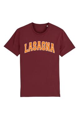T-Shirt Lasagne Bordeauxrot