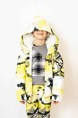 Hoodie Print Geel