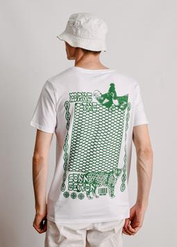 Make The Connection Double Tee - White