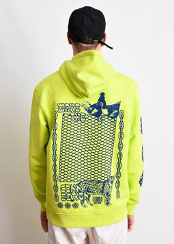 Make The Connection Hoodie - Lime Green
