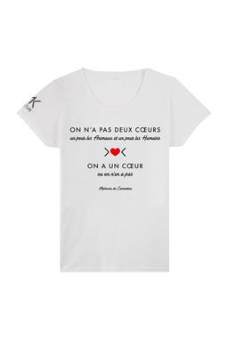 T-Shirt "on N'A Pas Deux Coeur"