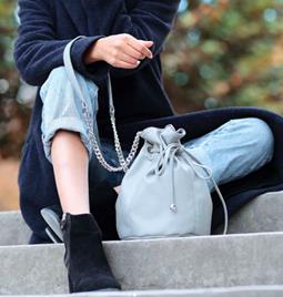 Paris Happy Purse Bag - Grijs