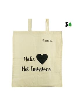 Tote Bag "make Love, Not Emissions" - Off White