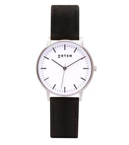 Uhr 'Moment' Von Silver & Piñatex - Schwarz