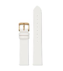 Watch Strap 18 Mm – Off White And Gold
