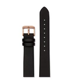 Watch Strap 18 Mm – Black And Rose Gold