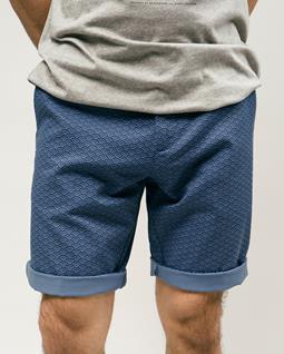 Shorts Shibuya-Print Blau