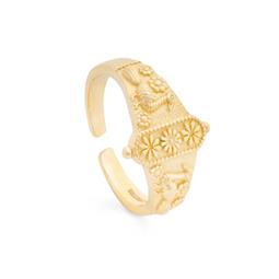 Peacock Signet Ring Gold Plated 22ct