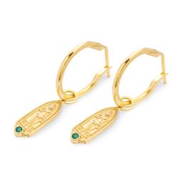 Sarnath Hoops Gold Plated
