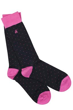Socken Dot Pink...