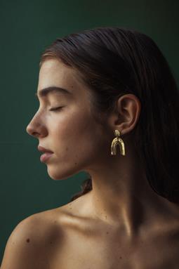 Earrings Khushee Brass