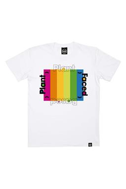 T-Shirt Plant Based Rainbow White