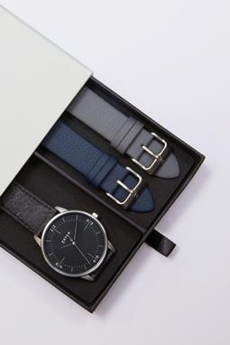 Uhren-Geschenkset Aalto Silver & Piñatex