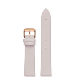 Watch Strap 18 Mm - Light Grey With Rose Gold