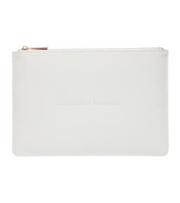 Card Pouch Compassion Light Grey & Rose Gold