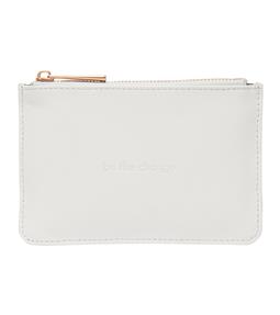 Card Pouch Light Grey & Rosegold