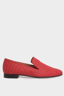 Loafers Crocodile Red