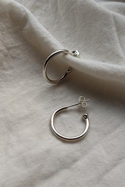 Earrings Small Hoops Silver