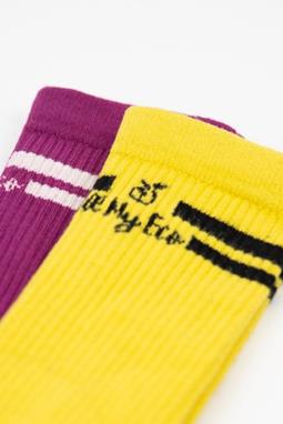 2-Pack Sock Yellow & Purple