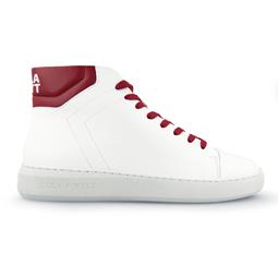 Hight Top Sneaker Adams White & Red