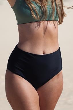 High Waist Bikini Broekje Pure Zwart