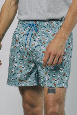 Zwemshorts Funky Beast Lichtblauw