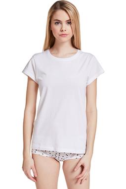 T-Shirt Gänseblümchen Weiß