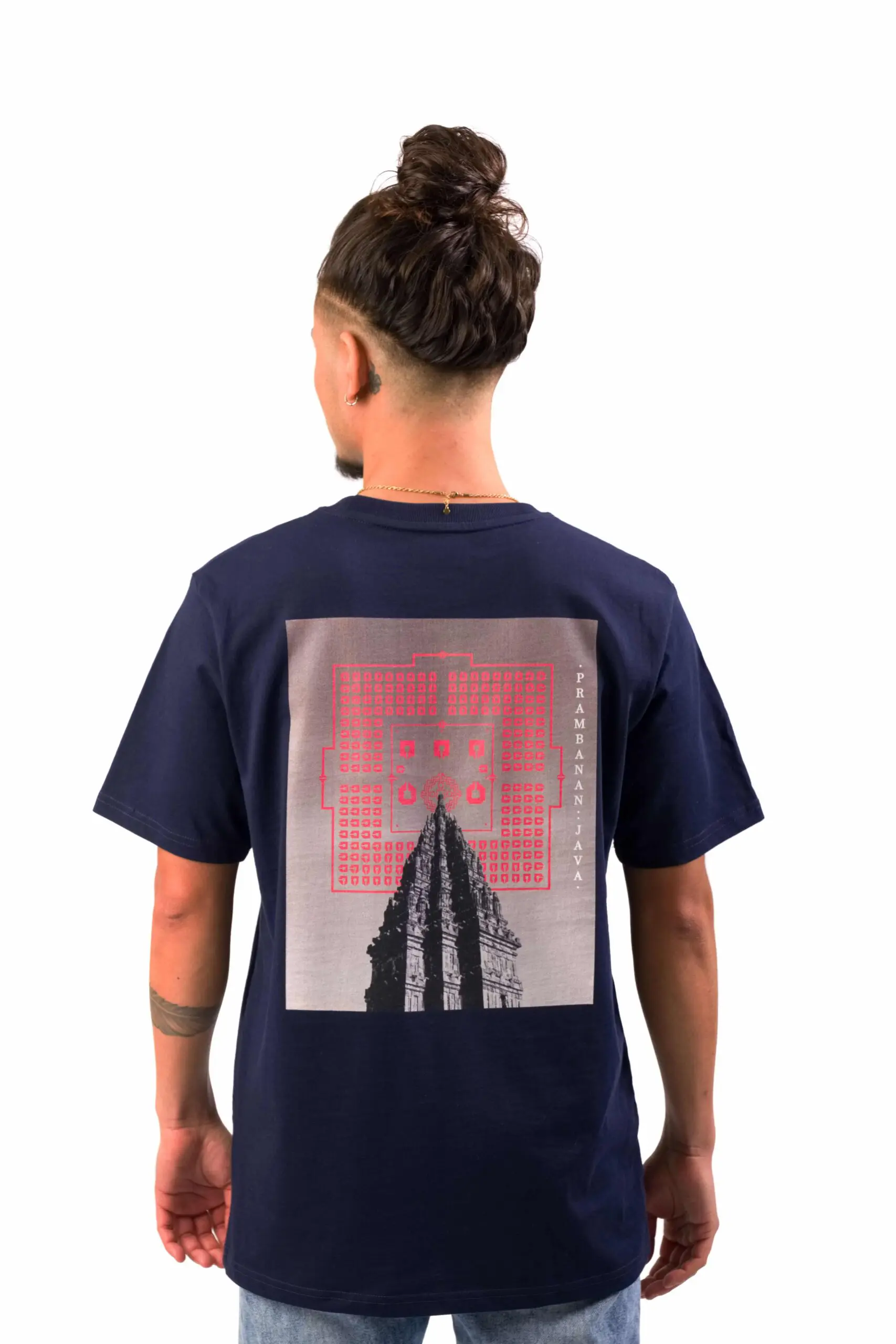 T-Shirt Prambanan Navy Blauw