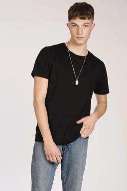 T-Shirt Einfarbig Schwarz