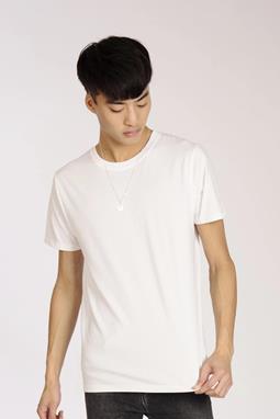 T-Shirt Uni Weiß