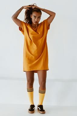 Kleid Oversize T-Shirt Kurkuma