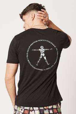 T-Shirt Vitruvian Man Black