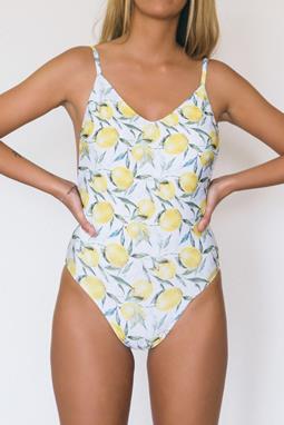 Swimsuit We The Free Print Lemon