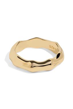 Ring Bamboo Gold Plated