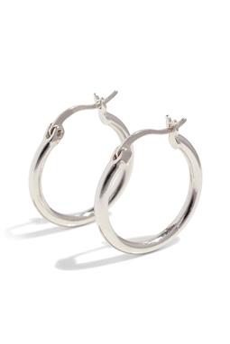 Hoops Size M Sterling Silver