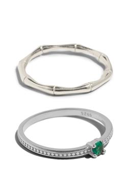 Ring Set Panda & Emma Sterling Zilver