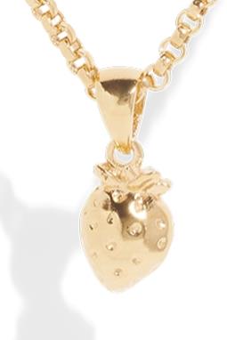 Pendant Strawberry 18k Gold Plated