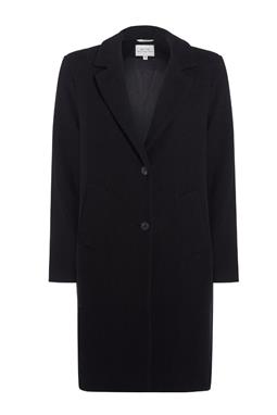 Coat Structured Vegan Wool Black